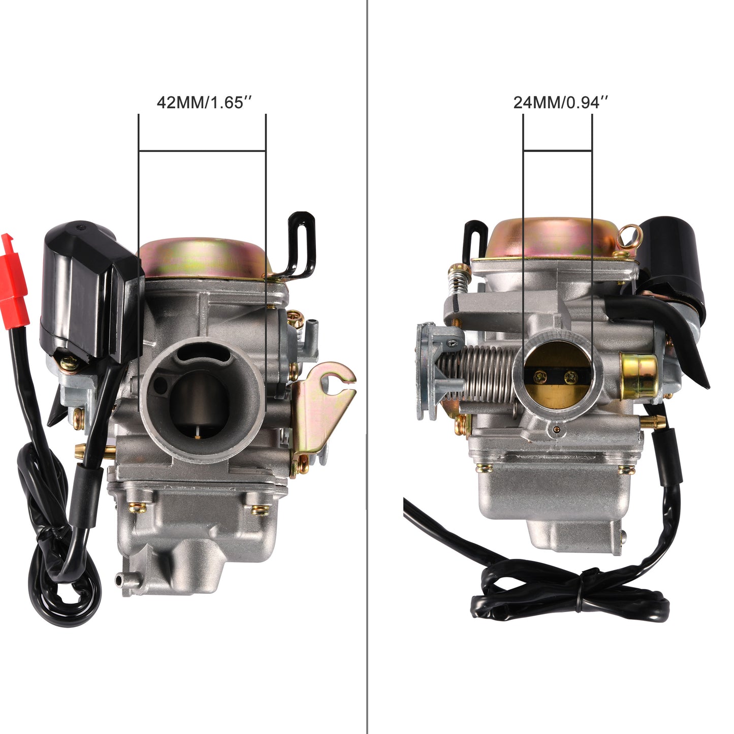 GOOFIT 24mm PD24J Carburetor Cold Starters Replacement For GY6 4 stroke 125cc 150cc 152QMI 157QMJ ATV Go Kart Moped Motorcycle Scooter