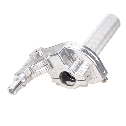GOOFIT CNC Aluminum 7/8'' Handlebar Grips Throttle Tube Sleeve Twist Clamp Replacement For Dirt Bike Motorcycle Sport Motocross Scooters