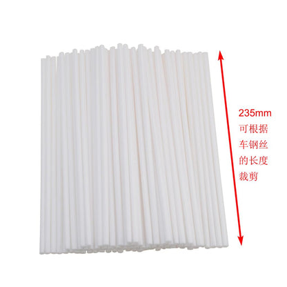 GOOFIT White 72Pcs/set Motorcycle Wheel Spoke Skins Covers Coats Trim Cover Pipe Decorative Protective Wraps Kits Motocross Dirtbike street bike