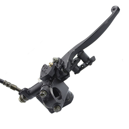 GOOFIT Left Hydraulic Brake Master Cylinder Caliper With Brake Pads Replacement For Chinese 50cc 70cc 90cc 110cc 125cc 150cc 200cc 250cc Taotao Sunl A