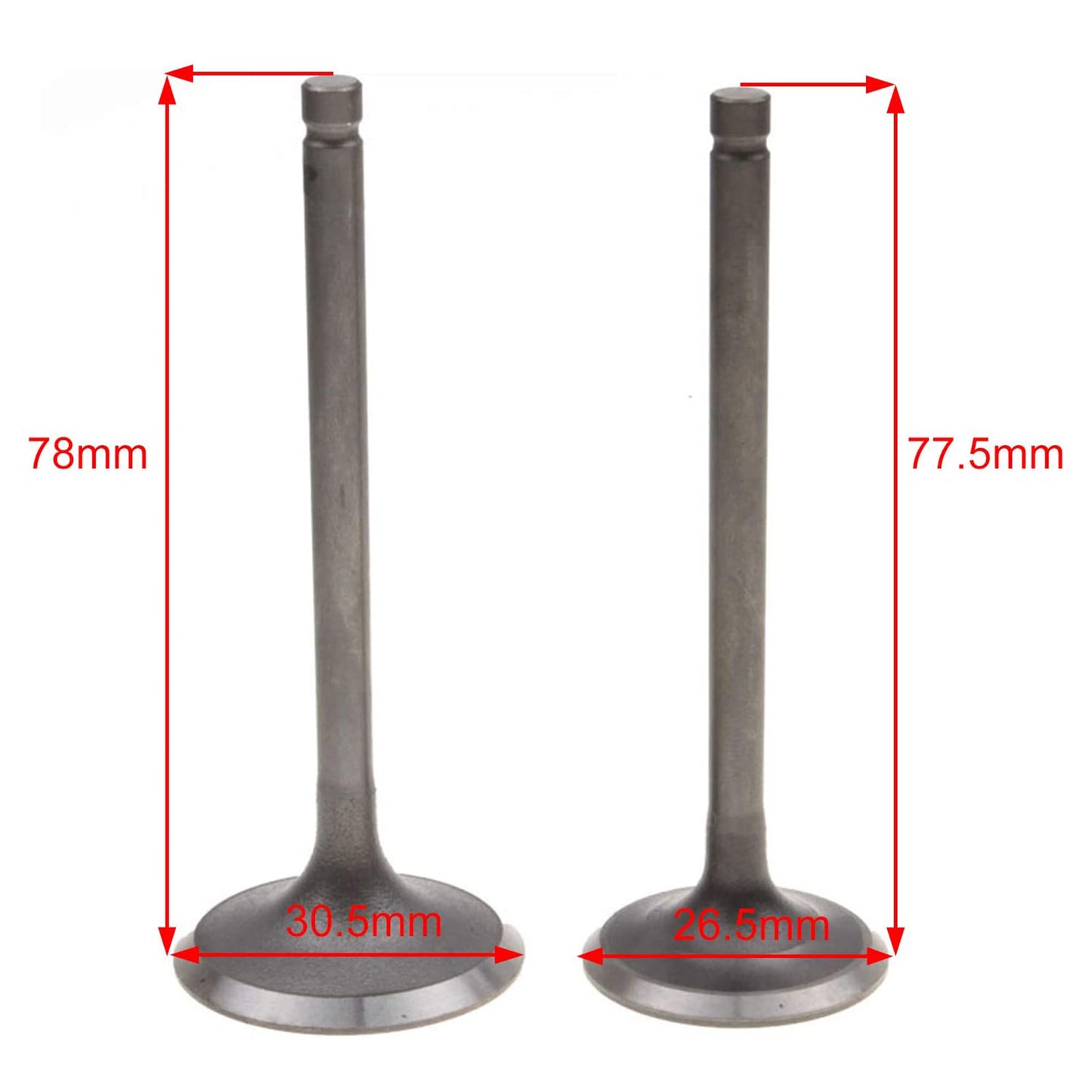 GOOFIT Intake Valve Exhaust Valve Replacement For Helix CN250 Elite CH250 Roketa 250 Linhai Aeolis 260 Water Cooled ATV Go Kart Scooter
