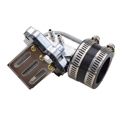 GOOFIT Intake Manifold with Reed Valves for 2 Stroke 50cc Jog Polaris Eton Moped Scooter