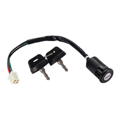 GOOFIT Motorcycle Handlebar Kill Switches with Key Ignition Replacement for 50cc 70cc 90cc 110cc 125cc ATV Scooter Quad