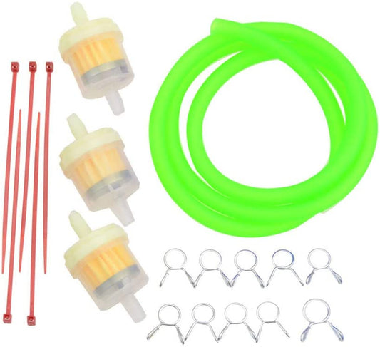 GOOFIT yellow moto Fuel Filter Line Spring Clips Clamps Tube Hose Inner Dia Motorcycle Oil Gasoline Universal Dirt ATV Moped Scooters Pack Pocket bike