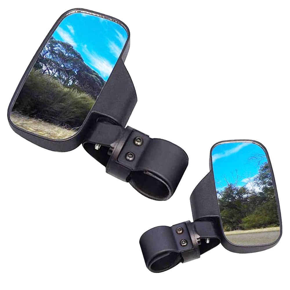 GOOFIT 1 Pair Offroad Rear View Side Mirror UTV KIT Replacement for Arctic Cat 1.75" - 2" Roll Cage Bar RZR 900 XP 1000 Turbo