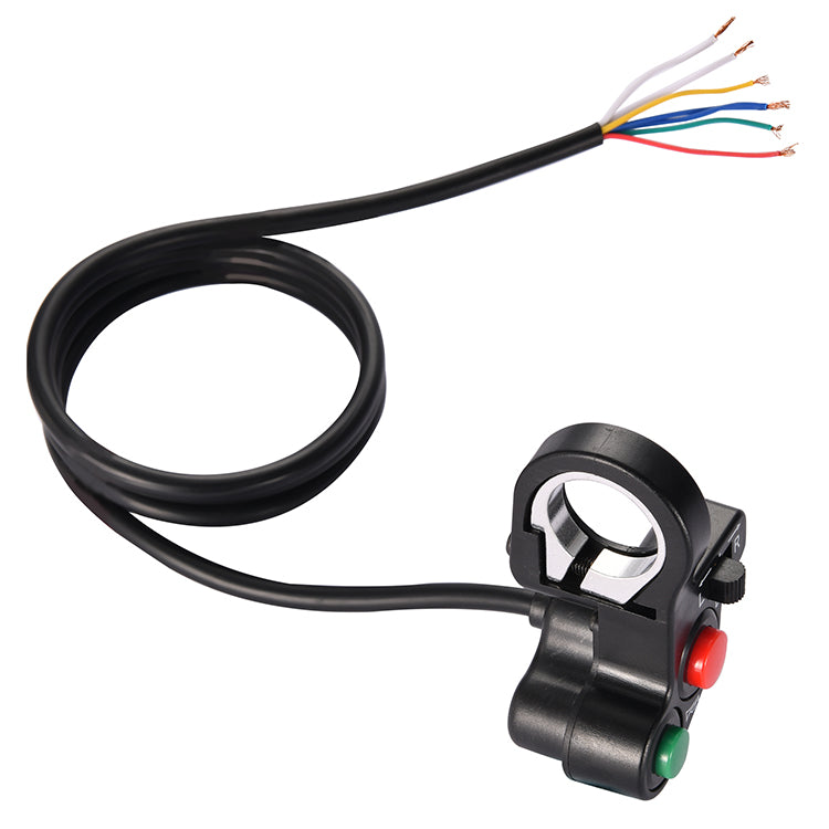 GOOFIT 7/8" Handlebar Turn Signal Light Horn Switch Button Replacement For Spotlight Scooter Electrombile Moped
