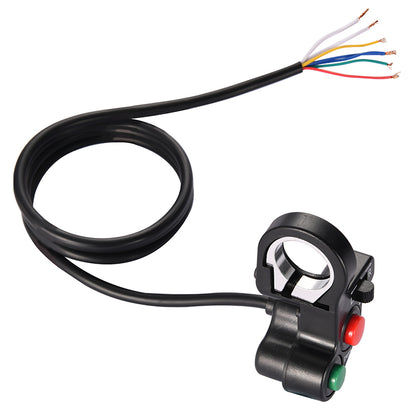 GOOFIT 7/8" Handlebar Turn Signal Light Horn Switch Button Replacement For Spotlight Scooter Electrombile Moped