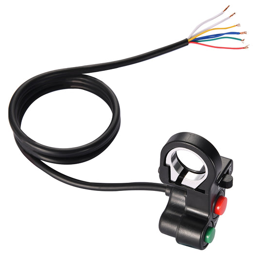 GOOFIT 7/8" Handlebar Turn Signal Light Horn Switch Button Replacement For Spotlight Scooter Electrombile Moped