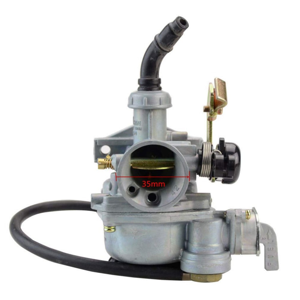 GOOFIT PZ19 19 mm Carb Carburettor with Switch Oil Choke Cable 50cc 70cc 90cc 110cc 125cc Atv Quad Dirt Bike Pit Bike ATV Go Kart Scoooter Moped