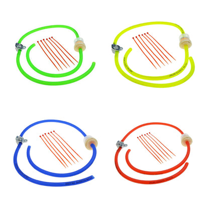 GOOFIT 6mm Gasoline Hose Fuel Rubber Tube Line FuelValve Pump Tank Closed Replacement For Moped Dirt ATV Moped Scooters Pack Pocket