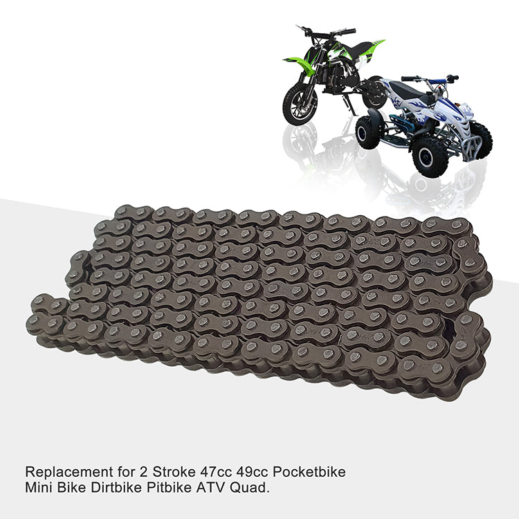 GOOFIT 25H 138 Chain 2 Stroke Replacement for 47cc 49cc Pocket Bike Mini Bike Dirt Pit Bike ATV Quad