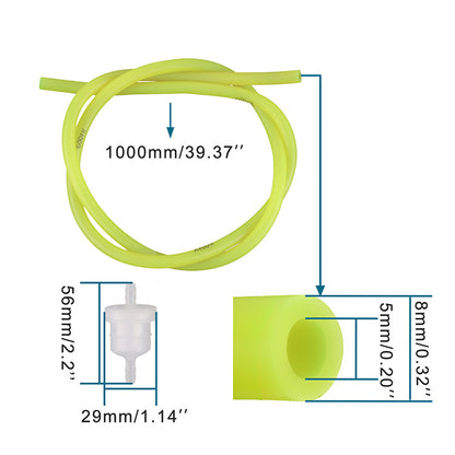 GOOFIT Moto Gas Fuel Filter Line Spring Clips Clamps Tube Hose Inner Dia Motorcycle Oil Gasoline Universal Dirt ATV Moped Scooters Pack Pocket