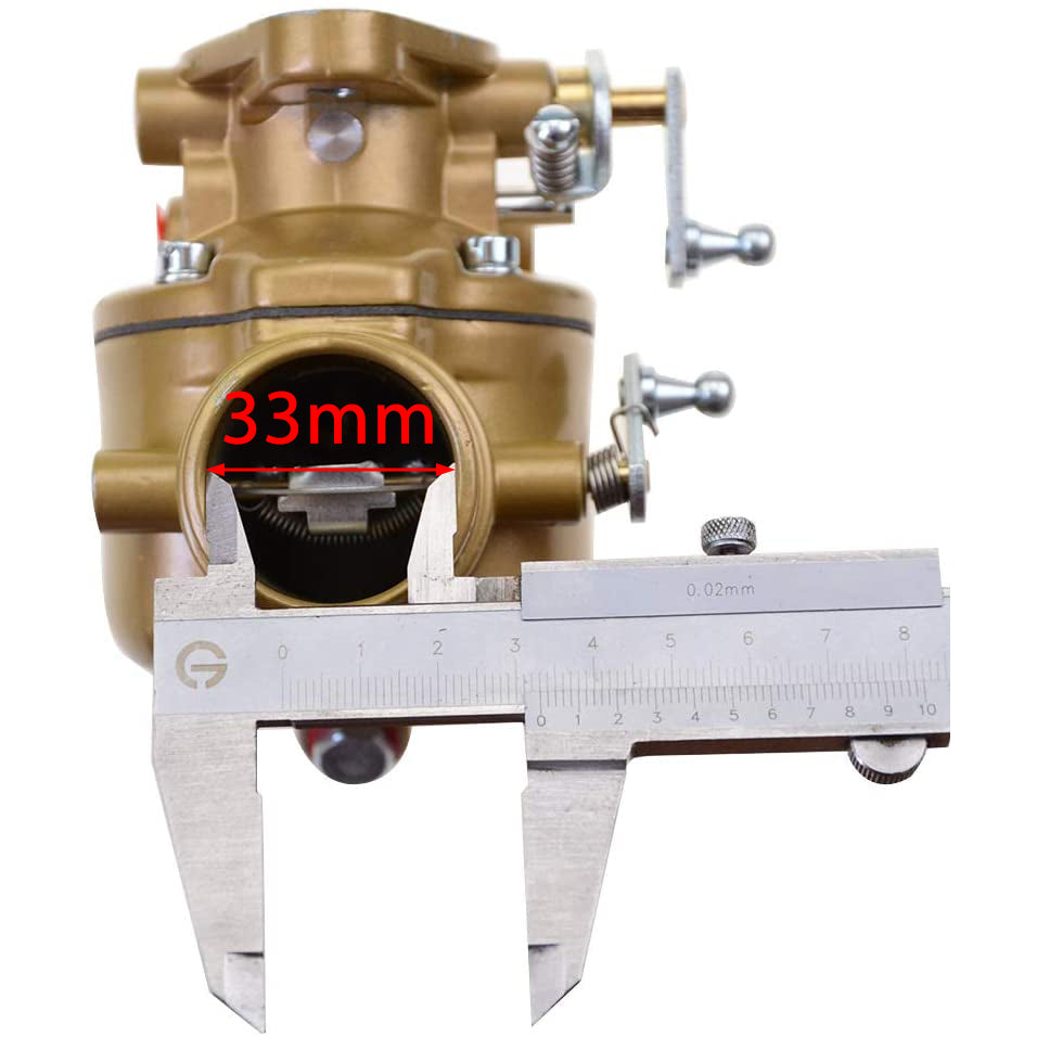 GOOFIT 27mm Carburetor with Gaskets Replacement for EAE9510C TSX428 TSX580 Tractor Golden Jubilee NAA NAB 600 700