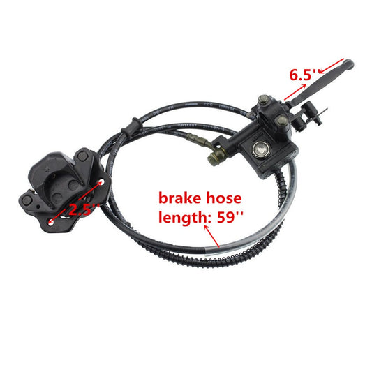 GOOFIT Left Hydraulic Brake Master Cylinder Caliper Replacement For Chinese 50cc 70cc 90cc 110cc 125cc 150cc 200cc 250cc Taotao Sunl ATV Quad