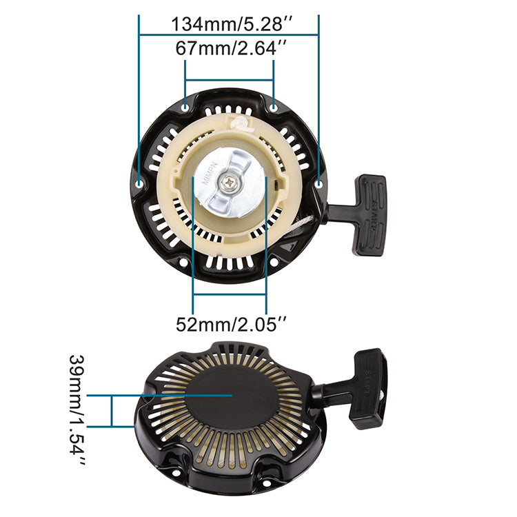 GOOFIT Pull Start Recoil Starter Kick Starter Replacement For Baja Doodlebug 2.8hp DB30 97cc Doodle Bug Mini Bike Motovox MBX10 11 12