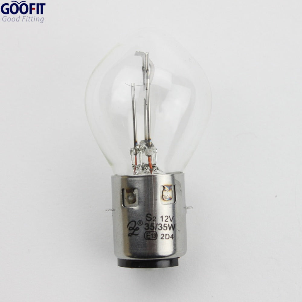 GOOFIT Motorcycle Automotive Headlight Bulbs 12V 35W Replacement For Scooter