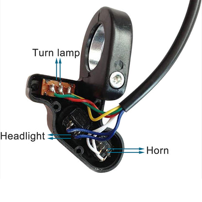 GOOFIT 7/8" Handlebar Turn Signal Light Horn Switch Button Replacement For Spotlight Scooter Electrombile Moped