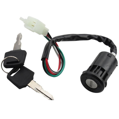 GOOFIT 4Pin Ignition Key Switch Set Replacement for Chinese Made 50cc 70cc 90cc 110cc 125cc ATV Dirt Bike Pocket Bike