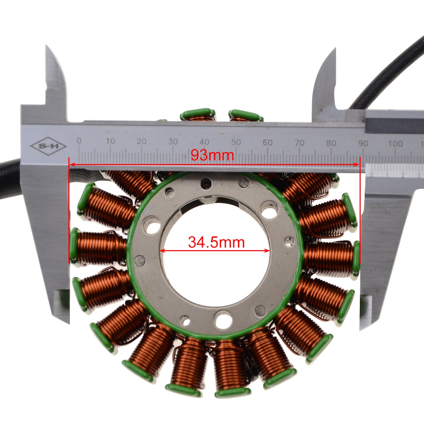 GOOFIT 18 Coil 7 Wires Motorcycle Magneto Stator Coil Ignition Generator Engine Accessories Replacement for DRZ400 400