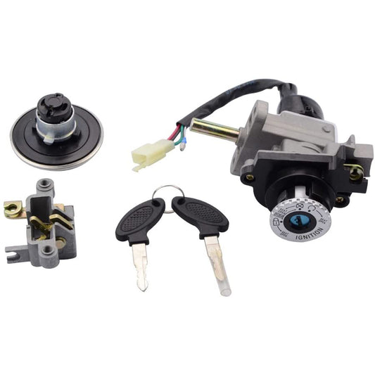 GOOFIT Start Key Ignition Switch Assy 4 Wire Replacement For 50cc 70cc 90cc 110cc 125cc 150cc Scooter Motorcycle