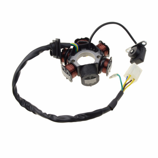 GOOFIT 6-Coil Magneto Stator Ignition Generator Replacement For GY6 50cc 70cc 90cc 110cc 125cc Moped ATV Dirt Bike Full wave coil