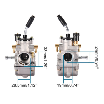 GOOFIT 19mm 2 Stroke Carburetor Carb Replacement For RS50/RX/MX50 PGT 50 PHBG21 Pro Senior Dirt Pit Bike