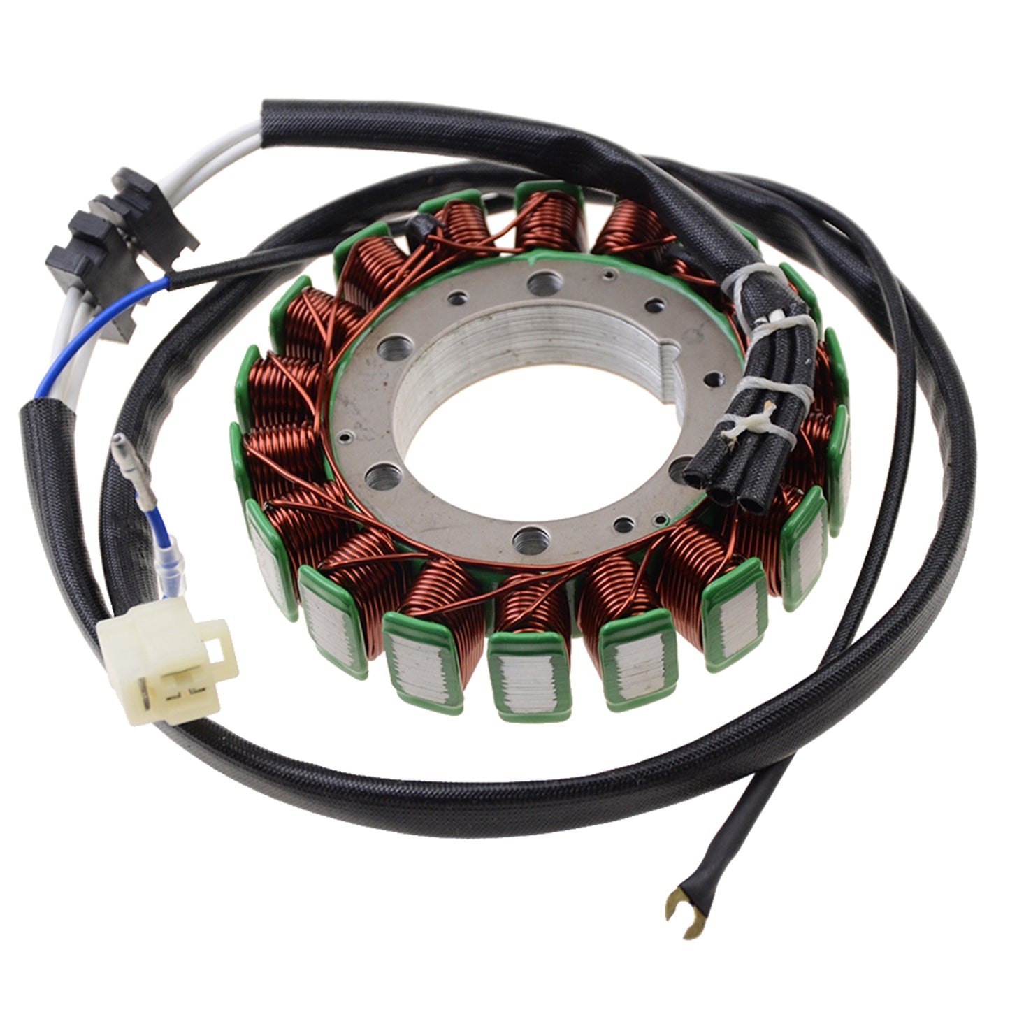 GOOFIT 18 Coil 3 Wires Motorcycle Magneto Stator Coil Ignition Generator Engine Accessories Replacement for XV1100 1986-1999