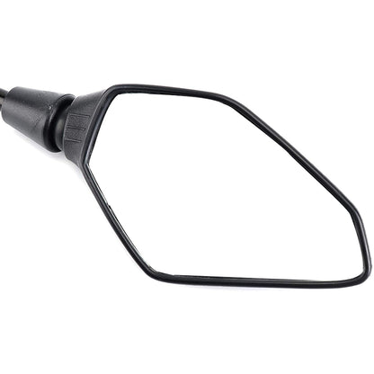 GOOFIT Motorcycle 10mm Rear View Side Mirror Pair Black with Bolt 7/8" Handlebar Clamp Replacement For ATV Scooter