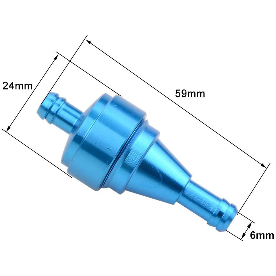 GOOFIT Aluminum Fuel Filter Replacement For ATV Motorcycle Scooter