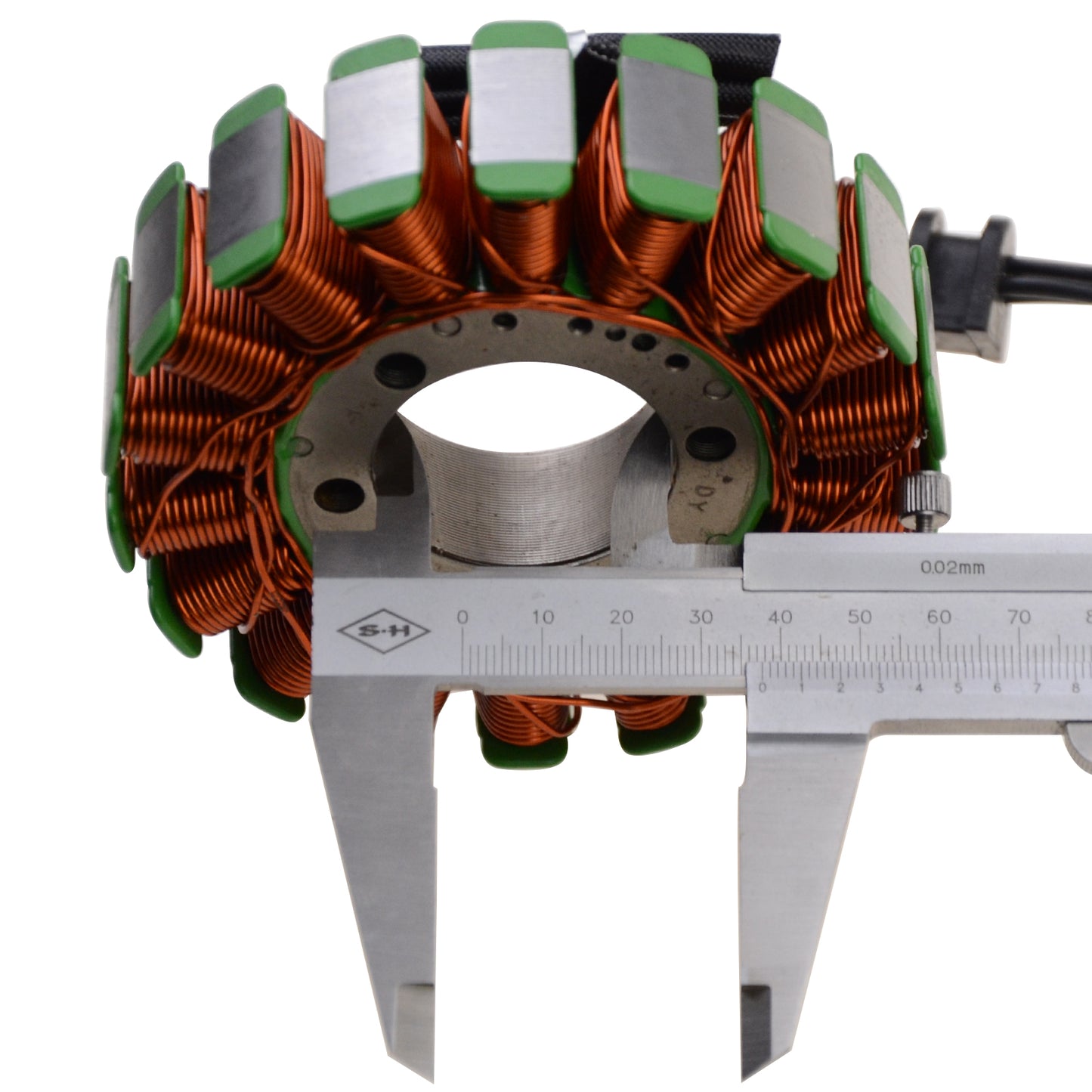 GOOFIT 18 Coil 3 Wire Magneto Stator Coil Ignition Generator Replacement For GSXR400 2006-2010