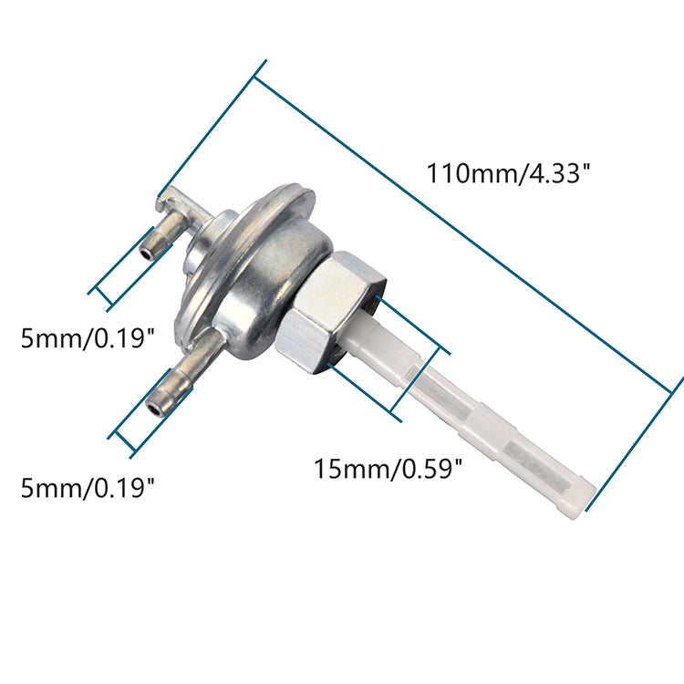 GOOFIT Fuel Pump Valve Petcock Filter Low-tension Switch Replacement for GY6 50cc-150cc ATV Go Kart Moped Scooter