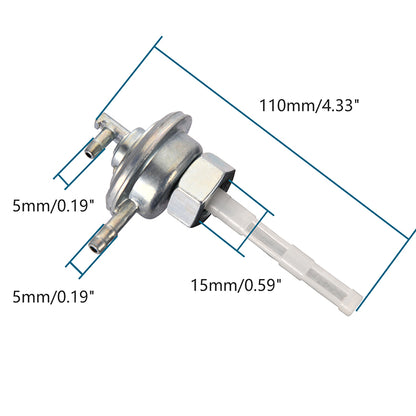 GOOFIT Fuel Pump Valve Petcock Filter Low-tension Switch Replacement for GY6 50cc-150cc ATV Go Kart Moped Scooter