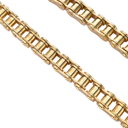 GOOFIT 428 Heavy Duty Drive Chain 104 Links Replacement for Motorcycle ATV Dirt Bike Go Kart Golden Color