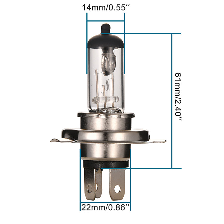GOOFIT 12V 35W Motorcycle Bright Halogen Headlight Bulb Replacement for Scooter ATV Bike （2 pcs/ set）