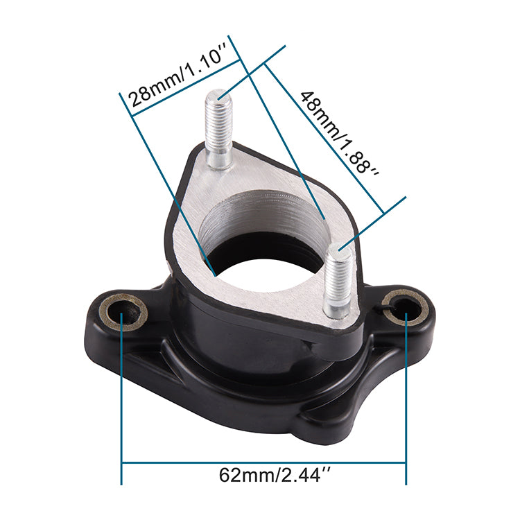 GOOFIT PZ27 27mm Intake Manifold Pipe Replacement for CG 125cc 150cc 200cc Taotao Roketa Sunl ATV Dirt Bike Go Kart