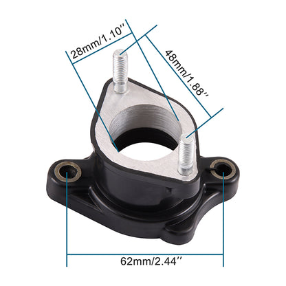 GOOFIT PZ27 27mm Intake Manifold Pipe Replacement for CG 125cc 150cc 200cc Taotao Roketa Sunl ATV Dirt Bike Go Kart