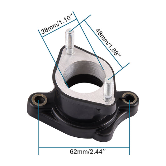 GOOFIT PZ27 27mm Intake Manifold Pipe Replacement for CG 125cc 150cc 200cc Taotao Roketa Sunl ATV Dirt Bike Go Kart