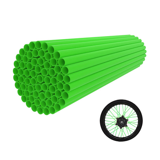 GOOFIT 72Pcs/Set Motorcycle Wheel Spoke Skins Covers Coats Trim Cover Pipe Decorative Protective Wraps Kits Motocross Dirtbik