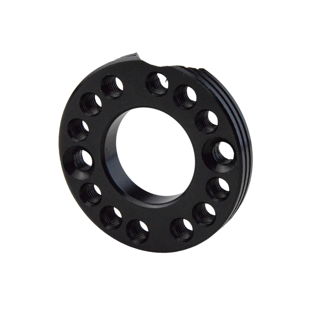 GOOFIT Black 28mm Carburetor Spacer Adapater Intake Manifold Spinner Plate Replacement For 50cc 70cc 90cc 125cc Sunl Taotao NST Roketa ATV Monkey Dax