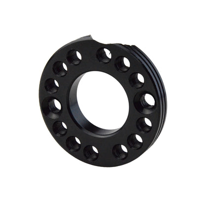 GOOFIT Black 28mm Carburetor Spacer Adapater Intake Manifold Spinner Plate Replacement For 50cc 70cc 90cc 125cc Sunl Taotao NST Roketa ATV Monkey Dax