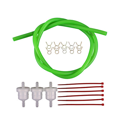 GOOFIT Moto Gas Fuel Filter Line Spring Clips Clamps Tube Hose Inner Dia Motorcycle Oil Gasoline Universal Dirt ATV Moped Scooters Pack Pocket