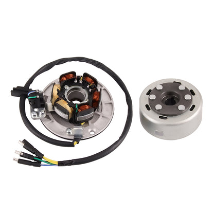 GOOFIT Magneto Stator Flywheel Rotor Kit Replacement for YX 140cc 150cc 160cc Pit Dirt Bike