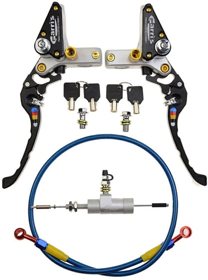 GOOFIT silver 22mm CNC Motorcycle Hydraulic Brake Pump Clutch Master Cylinder Lever Adjustable Replacement For Pocket Dirt Pit Bike ATV 125cc -250cc V