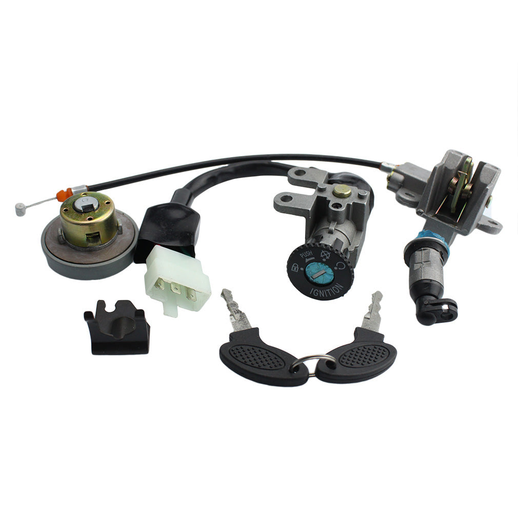 GOOFIT Ignition Switch Key Set Replacement For GY6 49cc 50cc Chinese Scooter 139QMB Parts