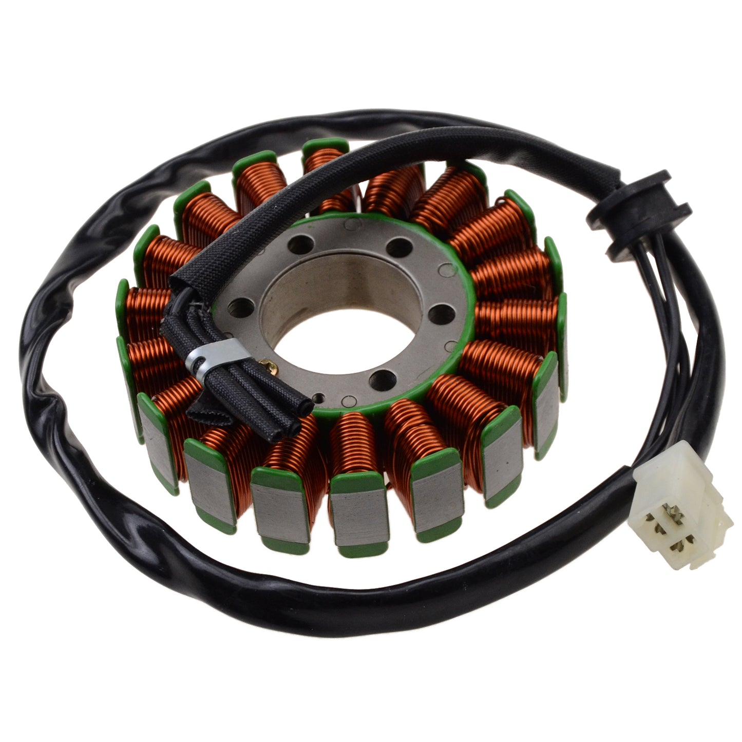GOOFIT 18 Coil 3 Wire Magneto Stator Coil Ignition Generator Replacement For GSXR400 2006-2010