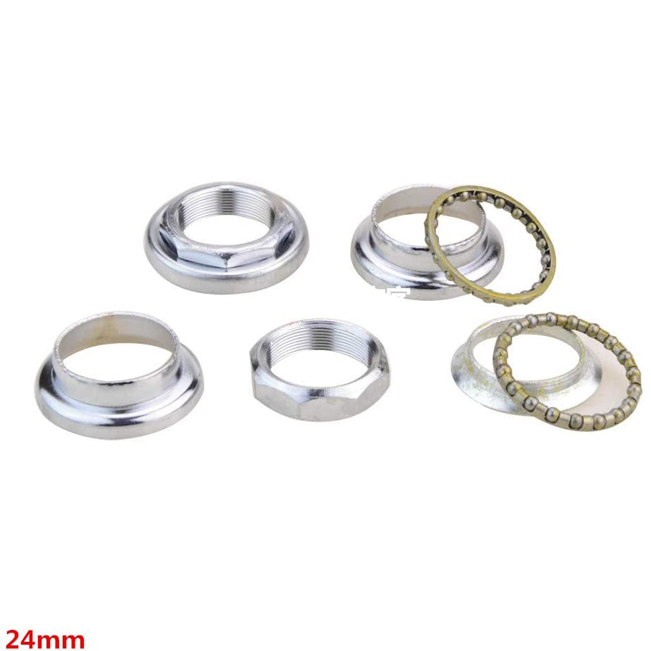 GOOFIT 24mm Motorcycle Steering Pressure Ball Direction Column Bearing Steel Bowl Replacement For Motorcycle Electric Bike