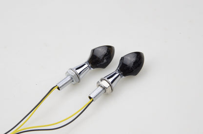 GOOFIT Motorcycle Black Cover LED Indicator Turn Signal light Bulb Replacement For ATV Bike Scooter