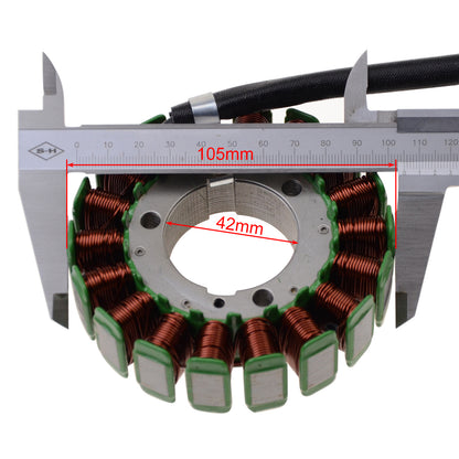 GOOFIT 18 Coil 3 Wire Magneto Stator Coil Ignition Generator Replacement For  FZ6 2004-2009