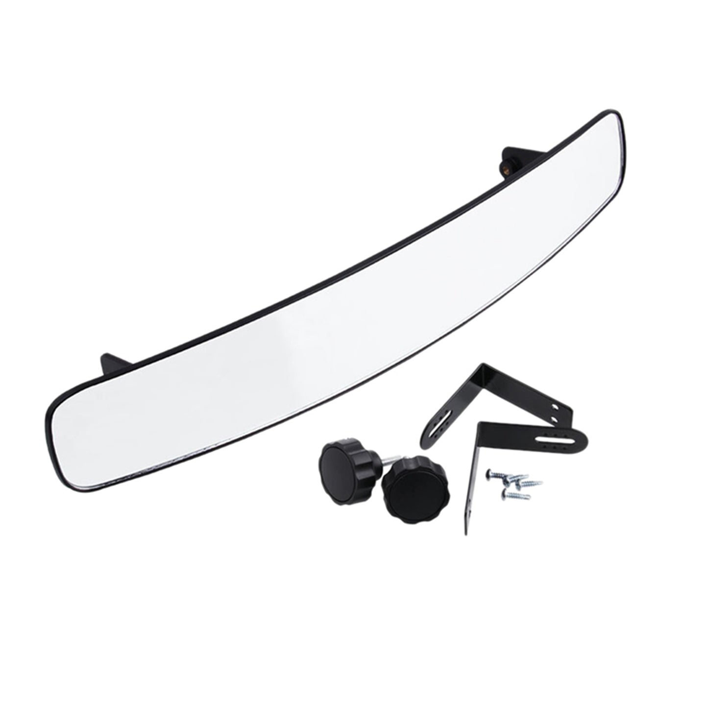 GOOFIT Golf Cart Mirror 180 Degree Extra Wide 16.5" View Mirror Replacement for Golf Cart EZGO Club Car