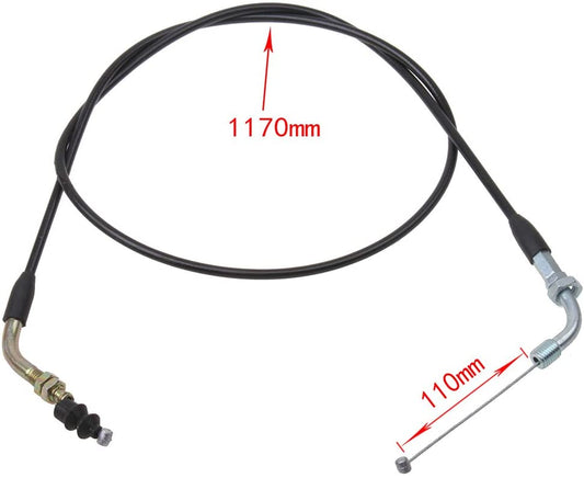 GOOFIT 46" Motorcycle Throttle Cable Replacement for GY6 125cc 150cc 200cc 250cc Dirt Bike China Moped Scooter Chinese Scooter ATV Quad Go Kart Moped